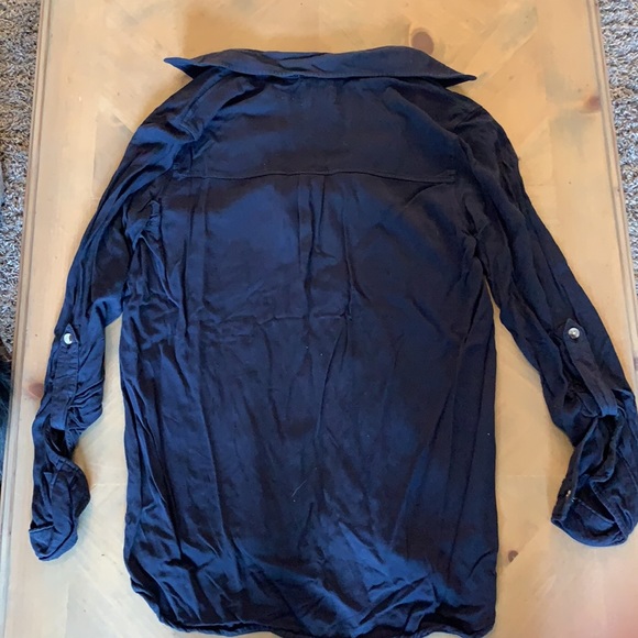 Harper navy blue button up - Picture 3 of 3